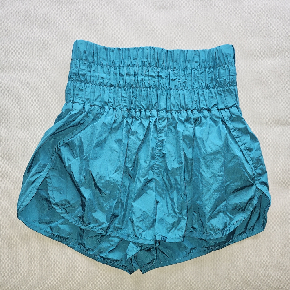 FP Movement by Free People High Waist Blue Shorts